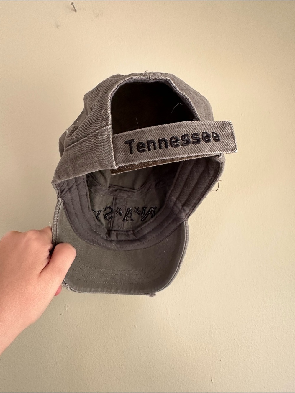 Gray N*A*S*H Embroidered Cap - Picture 4 of 4